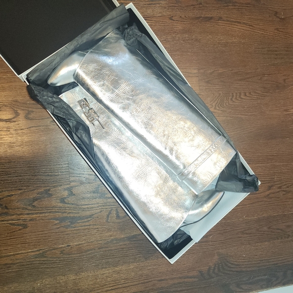 Givenchy shark lock boot silvery silver metallic sz 41 - Picture 4 of 10